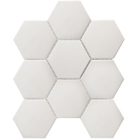 Non-Slip Hexagon Big White Antislip 95x110