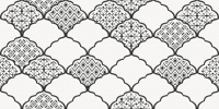 Настенная плитка декор Эллен 1641-8647 20x40 черно-белая