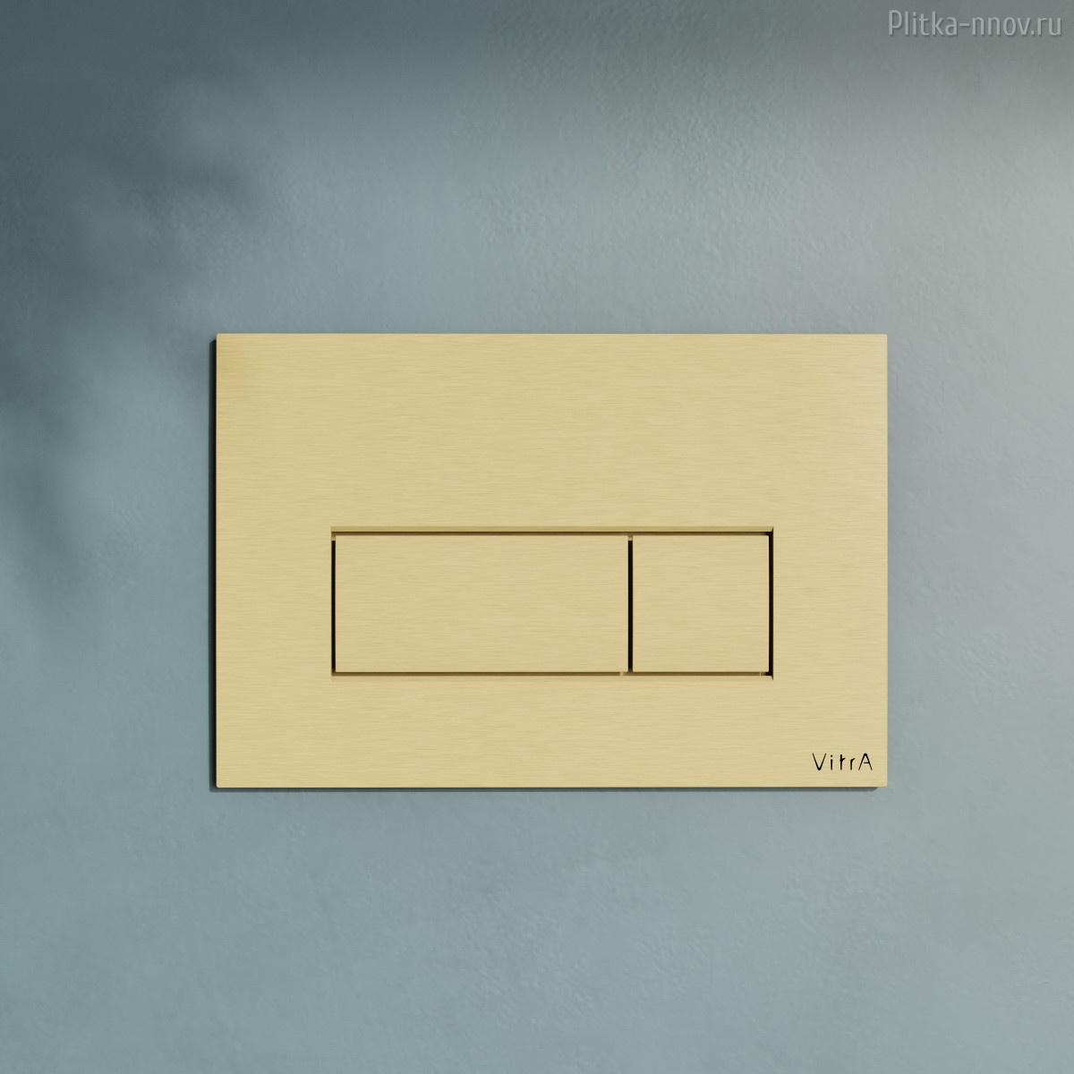 Root Square 740-2325 брашированное золото Vitra кнопка смыва Root Square 740-2325 брашированное золото Vitra кнопка смыва