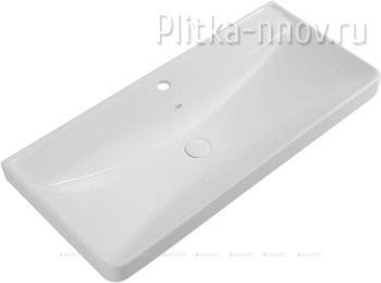 Ирис 101х47 белая глянцевая Раковина мебельная Aquanet