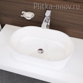 SOLO 58х40 белый со скрытым переливом Умывальник SOLO 58х40 белый со скрытым переливом Умывальник