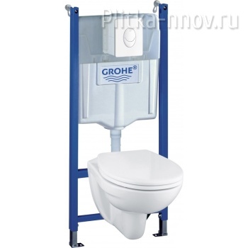 Grohe Solido 39116000 с сиденьем Микролифт с Белой клавишей смыва