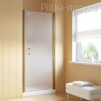 EP LUX 75 05 10 L/R, профиль бронза, стекло сатин Дверь в душевой проем Vegas-Glass