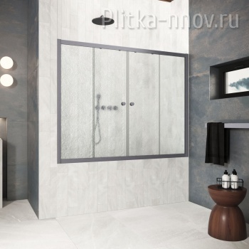 Z2V Protec 175 06 02, профиль GunMetal/Графит, стекло шиншилла Vegas-Glass