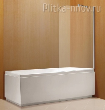 Merrit 80х140 AZ-NF6310 800 прозрачное стекло 6 мм, покрытие EASY CLEAN, цвет профиля серебро Azario