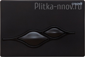 UFO GP1002.02 черный глянцев. Кнопка смыва Creavit