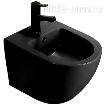 CeramaLux 2342MB 37x48 Биде подвесное черное матовое