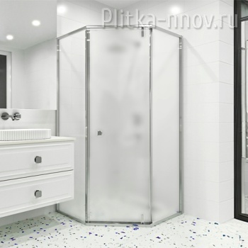 Hotel HO-088 Матовое-Сатинат 100x100 RGW душ.ограждение