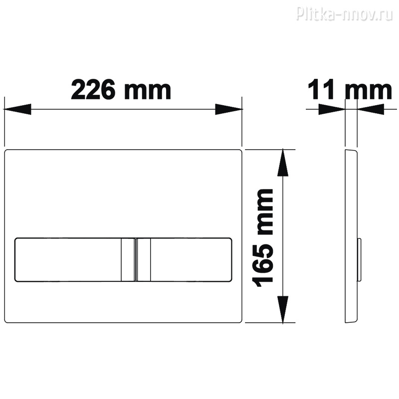 NOVUM L4 040014 BERGES Soft Touch белая кнопка смыва NOVUM L4 040014 BERGES Soft Touch белая кнопка смыва