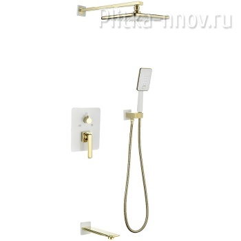 Mista LM6422WG Lemark Душевая система белый/золото