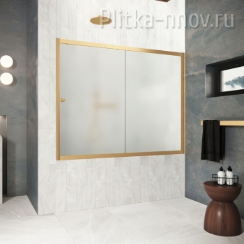 ZV Protec 150 03 10, профиль золото матовый, стекло сатин Vegas-Glass