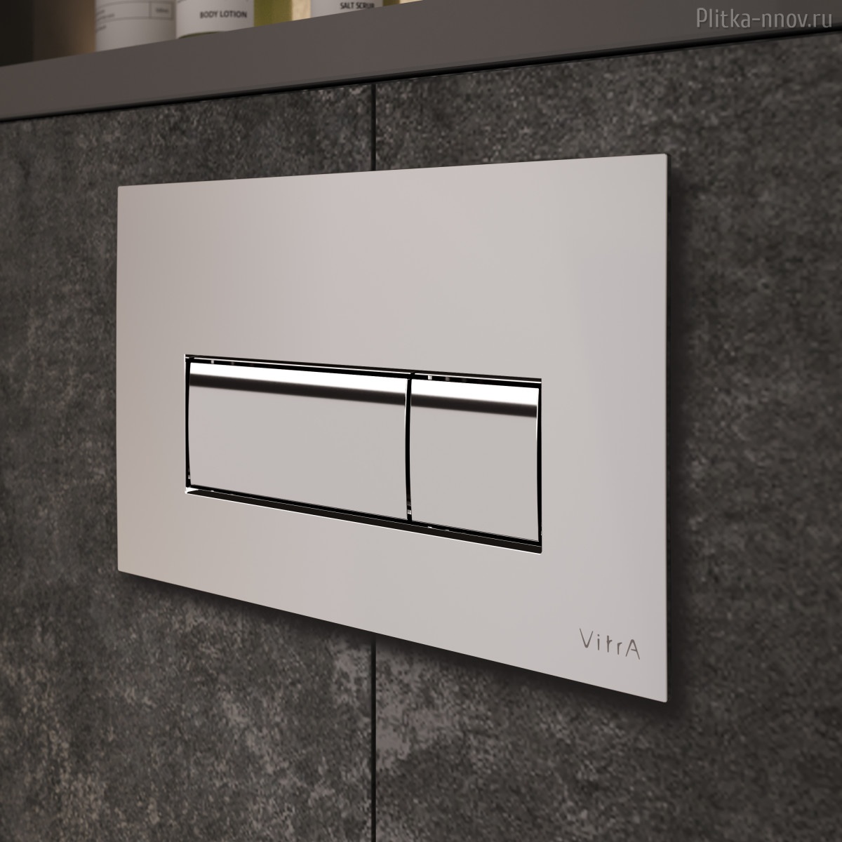 Root Square 740-2380 глянцевая хром Vitra кнопка смыва Root Square 740-2380 глянцевая хром Vitra кнопка смыва