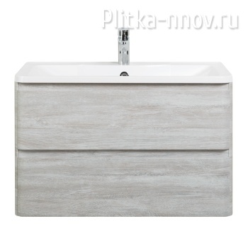 Albano 800-2C-SO-RVB Rovere Vintage Bianco / Текстурированное Тумба с белой раковиной BelBagno