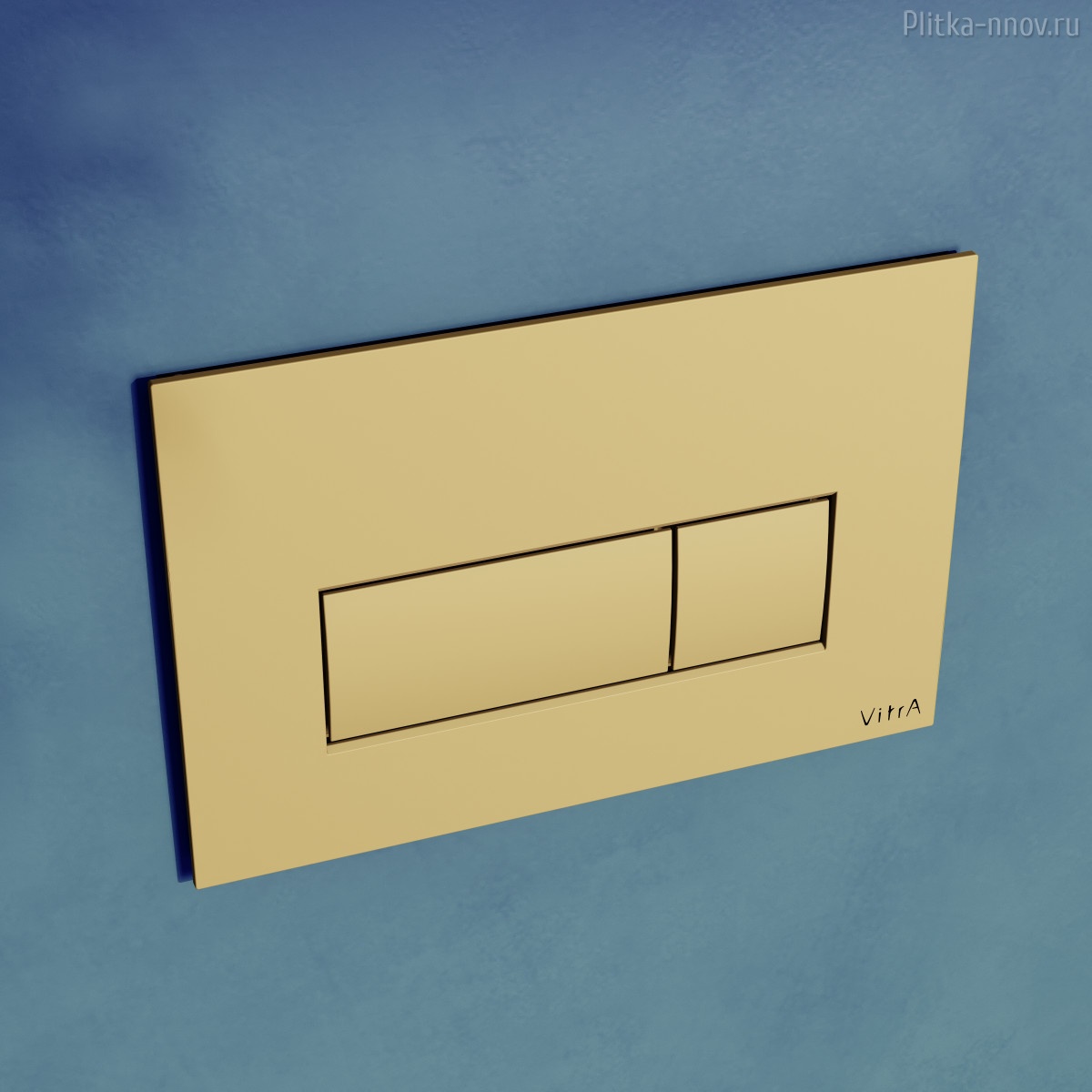 Root Square 740-2324 глянцевое золото Vitra кнопка смыва Root Square 740-2324 глянцевое золото Vitra кнопка смыва