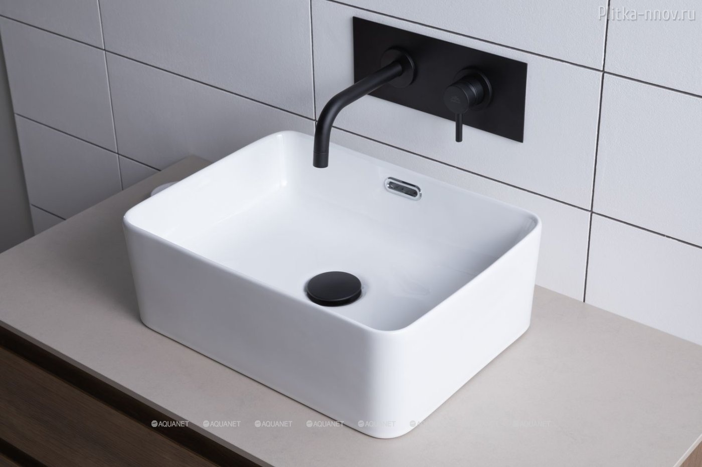 Perfect-1 40.5х31.5 Aquanet раковина накладная Perfect-1 40.5х31.5 Aquanet раковина накладная