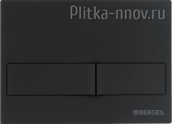 NOVUM L5 040015 BERGES Soft Touch черная кнопка смыва
