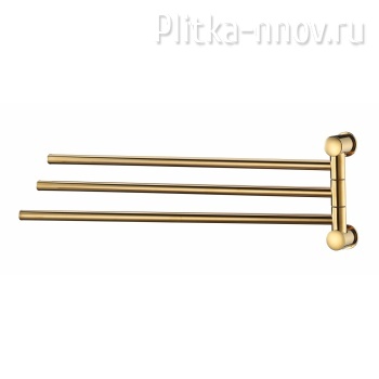 K-1033POLISHED GOLD Держатель полотенец тройной WasserKRAFT