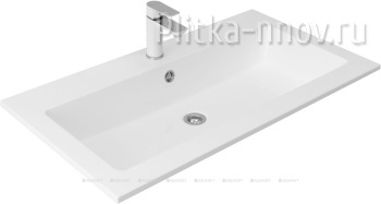 Электра 90х50 белая глянцевая Раковина мебельная Aquanet