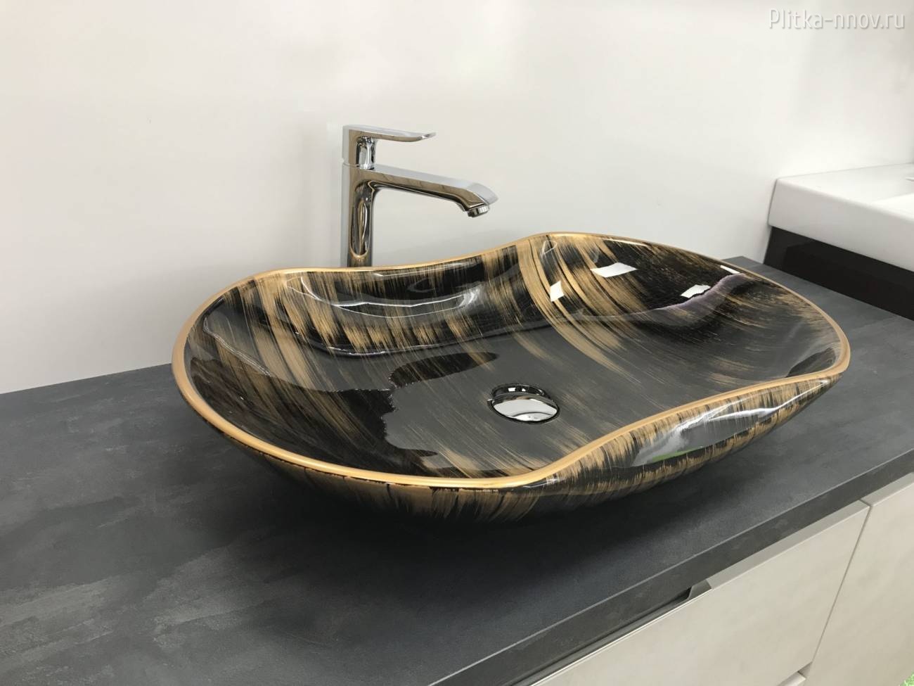 CeramaLux 7097 66x42 Раковина-чаша бронза CeramaLux 7097 66x42 Раковина-чаша бронза