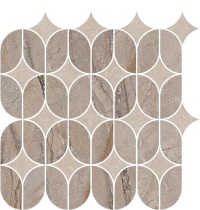 Ифран 30x32,5 KMD2HID014BR наборный бежевый светлый глянцевый обрезной декор