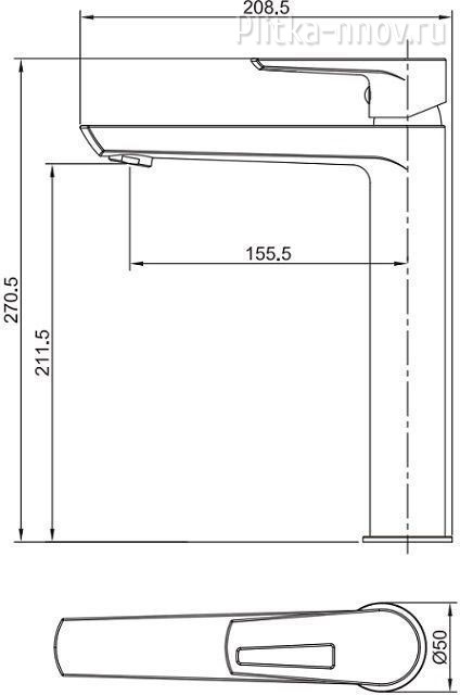 Logic AF320-11С Смеситель для раковины Aquanet Logic AF320-11С Смеситель для раковины Aquanet
