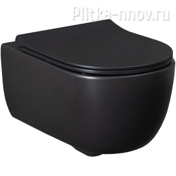 Priority 4.31002.31 черный матовый Унитаз подвесной с крышкой Allen Brau Priority 4.31002.31 черный матовый Унитаз подвесной с крышкой Allen Brau