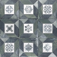 Декор Mainzu Elegance Deco Blu Green 20x20 матовая зеленый синий
