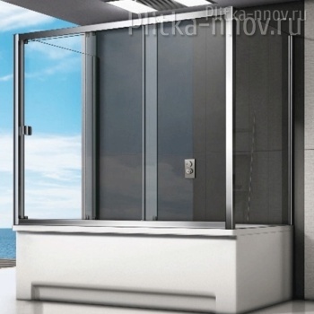 Screen WTW/SP-C-CH-130х70, прозрачное стекло Шторка для ванны Good Door