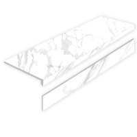 STATUARIO CALIPSO MATT с подступенником 33х120 Ступени из Керамогранита Staro