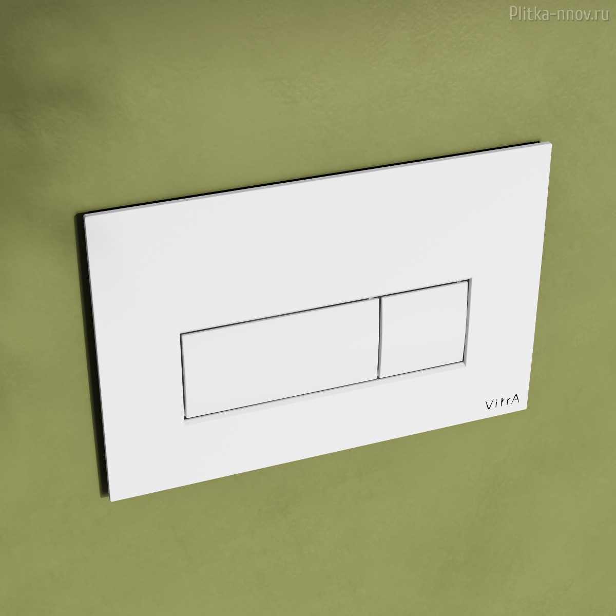 Root Square 740-2300 глянцевая белая Vitra кнопка смыва Root Square 740-2300 глянцевая белая Vitra кнопка смыва