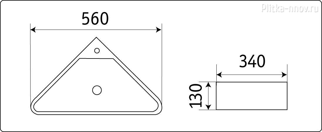 CeramaLux 78377 34х34 Раковина CeramaLux CeramaLux 78377 34х34 Раковина CeramaLux