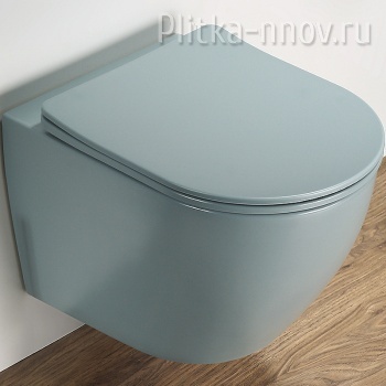 CeramaLux 2197MLG унитаз подвесной Зеленый матовый с сиденьем Микролифт