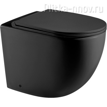Merzbach 002 MT-BL 10000006179 Черный матовый Унитаз приставной WeltWasser