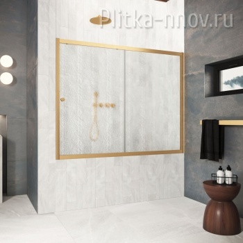 ZV Protec 150 03 02, профиль золото матовый, стекло шиншилла Vegas-Glass