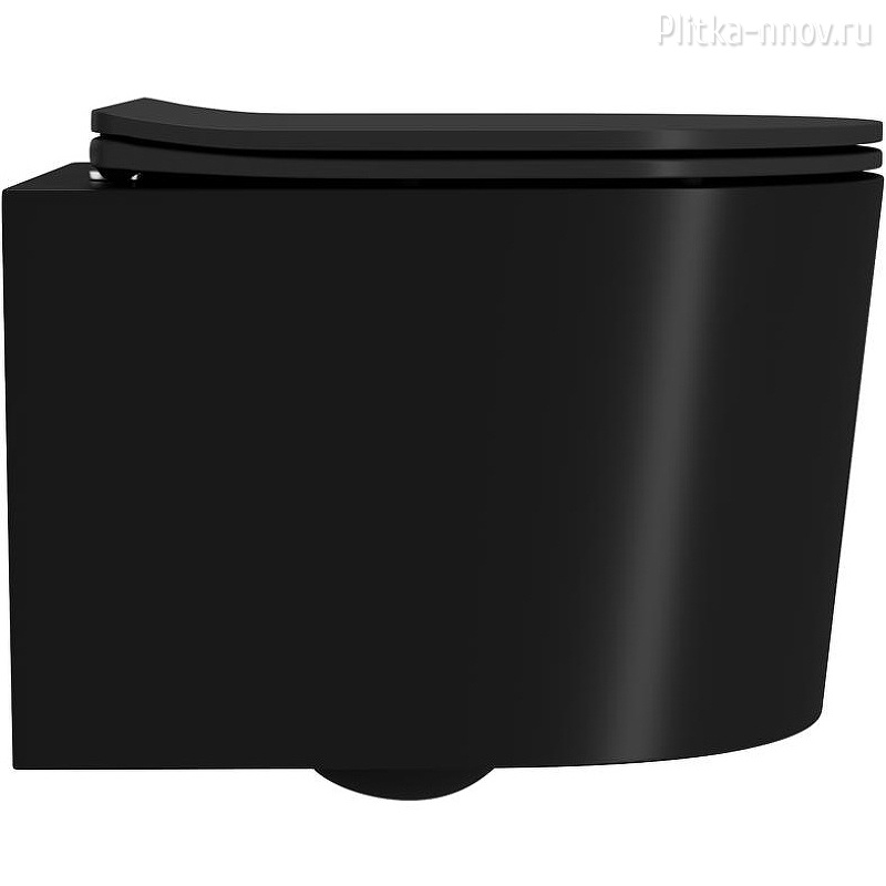 Веста PN41701BM безободковый, черн. матовый сиденье микролифт Унитаз подвесной Point Веста PN41701BM безободковый, черн. матовый сиденье микролифт Унитаз подвесной Point