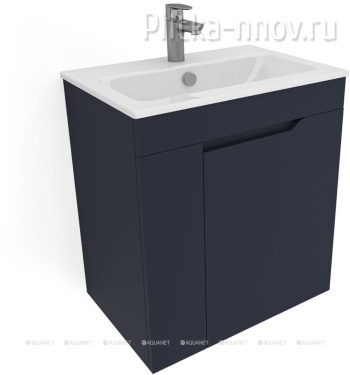 Практика 60 маренго (2 дверцы) Тумба с раковиной Aquanet