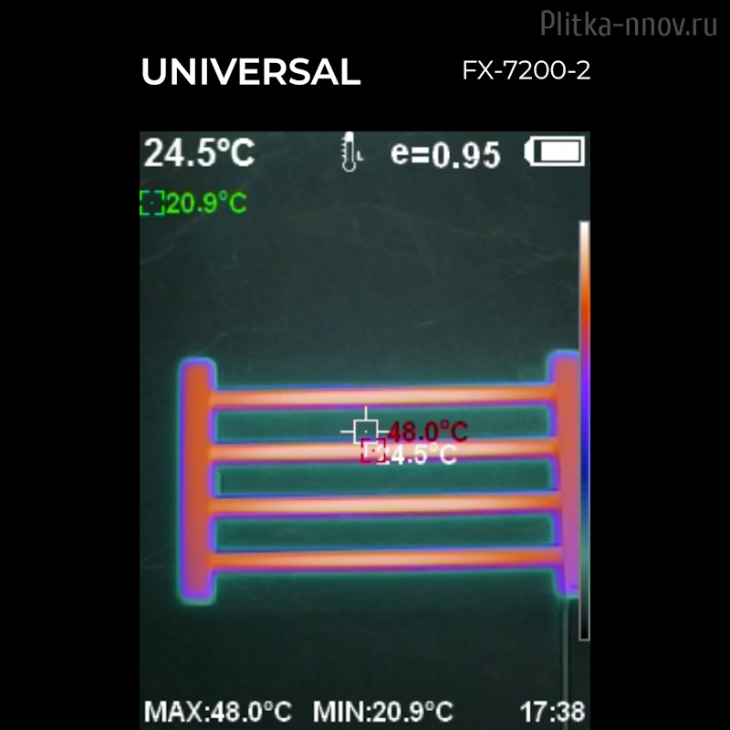 UNIVERSAL 300х500 FX-7200B-2, черный Полотенцесушитель электрический Fixsen UNIVERSAL 300х500 FX-7200B-2, черный Полотенцесушитель электрический Fixsen