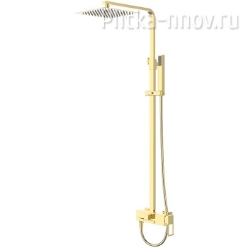 Luce LUC-VSCM-ORO Золото глянцевое Душевая система с поворотным изливом BelBagno
