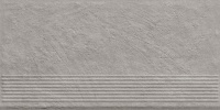 Ступень Ceramika Paradyz Carrizo Grey Stopnica Prosta Struktura Mat 30x60