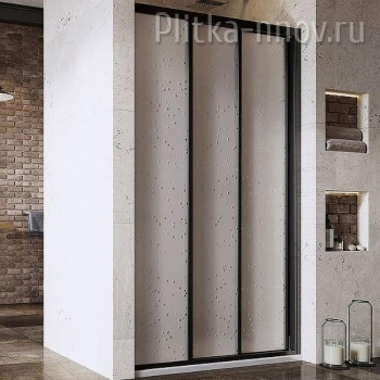 Supernova ASDP3-100 черный+витраж пластик Pearl Ravak