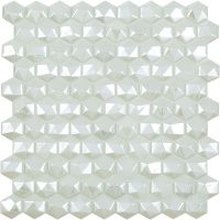 Hexagon DIAMOND 350D WHITE Vidrepur стеклянная мозаика