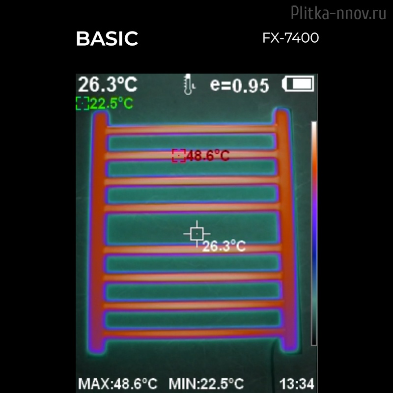 BASIC 600х500 FX-7400B, черный Полотенцесушитель электрический Fixsen BASIC 600х500 FX-7400B, черный Полотенцесушитель электрический Fixsen