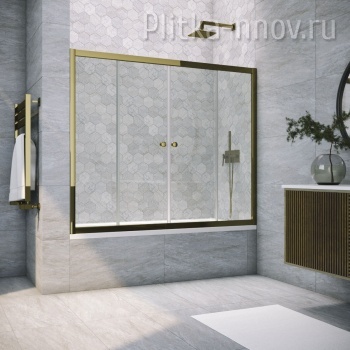 Z2V TUR NOVO 155 05 01, профиль бронза, стекло прозрачное Vegas-Glass