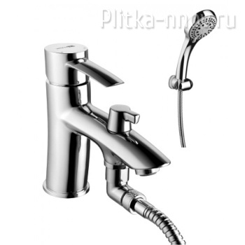 ATLANTISS LM3215C Смеситель на борт ванны с монолитным изливом Lemark
