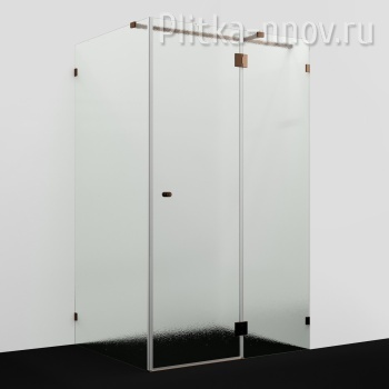 Paar 88H10R-TXG 120х100 Душевой уголок Розовое золото/Текстурное стекло WasserKRAFT