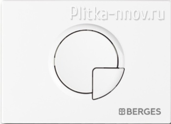 NOVUM R1 040021 BERGES белая кнопка смыва