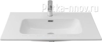 Flat 81х46.5 белая матовая Раковина мебельная Aquanet