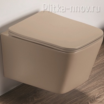 Ceramalux 5170MC Унитаз подвесной Капучино матовый с сиденьем 