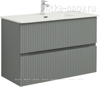 Джейн 100 мисти грин Тумба с раковиной Aquanet 