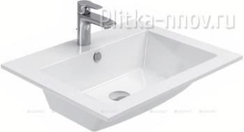Электра 60х50 белая глянцевая Раковина мебельная Aquanet